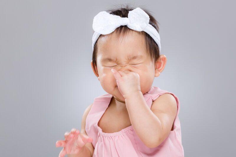 Baby Running Nose with Sneezing, Cough, Teething & Medicine American