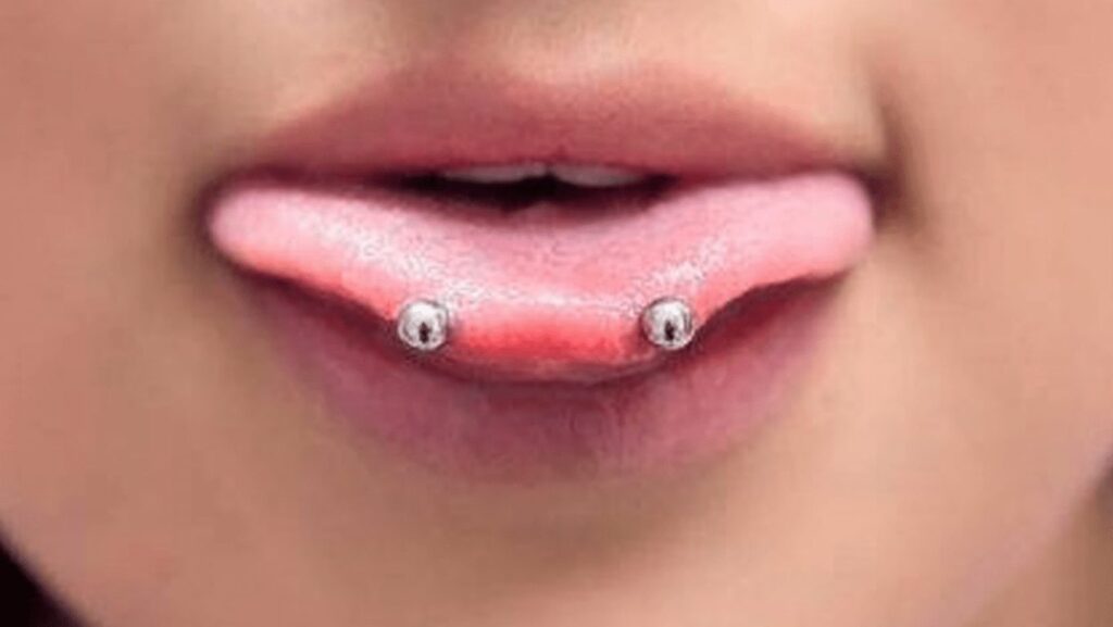 Horizontal Tongue Piercing Pictures Price Jewelry Tip And Double