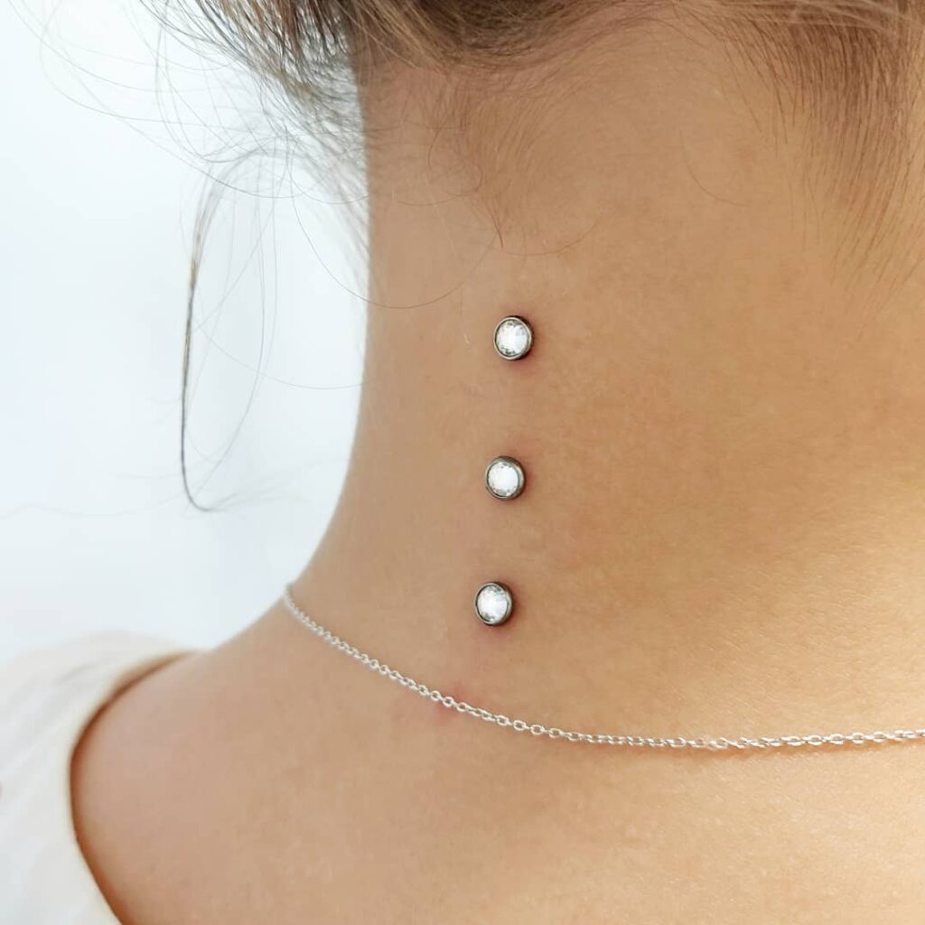 Microdermal Piercing Price, Pictures, Removal, Jewelry, on Hip, Neck