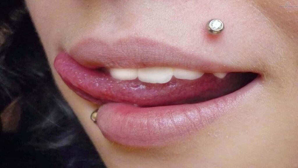 Monroe Lip Piercing Pain, Scar, Infected Aftercare